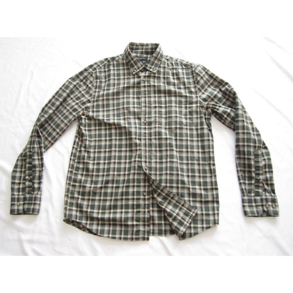 Men's Banana Republic Plaid Button Cotton Long Sleeve Shirt Sz M (MT643)